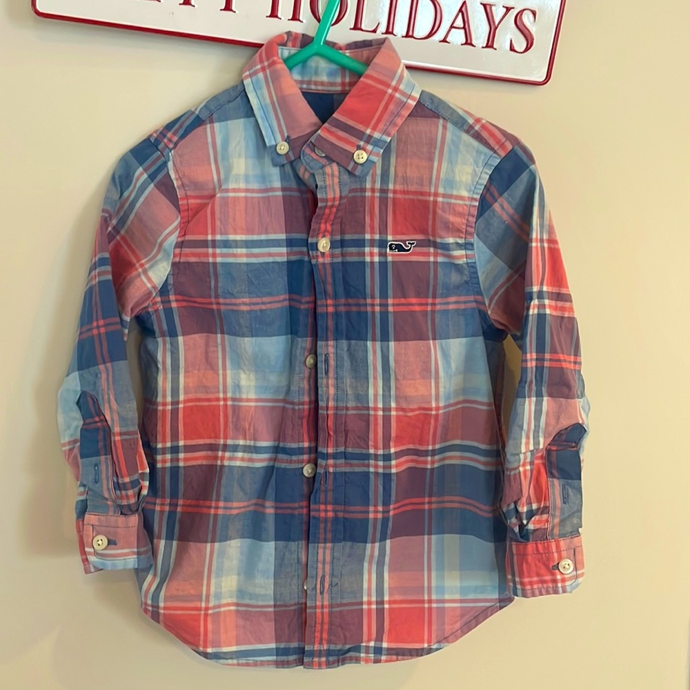 Vineyard Vines Boys 2T Cotton Flannel Long Sleeves